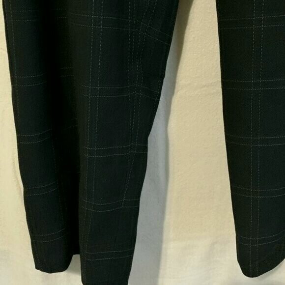 Vintage Talbots Women’s Size 10 Wool Blend Plaid Pants Black Gray Check Pleated - Picture 4 of 12